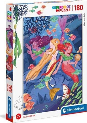 Picture of Clementoni Puzzle 180 Super Kolor Mermaids