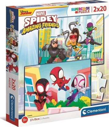 Picture of Clementoni Puzzle 2x20 Super Kolor Spidey and Friends