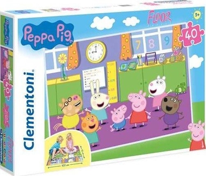Attēls no Clementoni Puzzle 40 podogowe Peppa Pig