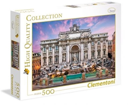 Attēls no Clementoni Puzzle 500 elementów. HQC - Trevi Fountain (35047 CLEMENTONI)