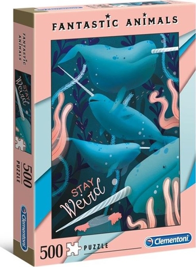 Изображение Clementoni Puzzle 500 Fantastic Animals Narwhal