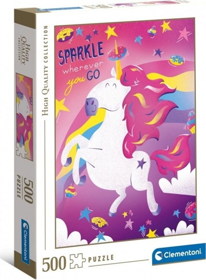 Изображение Clementoni Puzzle 500 Hq Fantastic Animals Unicorn