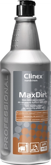 Picture of Clinex Preparat 4 Max Dirt do usuwania tustych zabrudze 1L