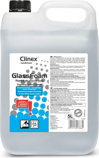 Picture of Clinex Profesjonalna piana do mycia szka bez smug i zacieków 5 l