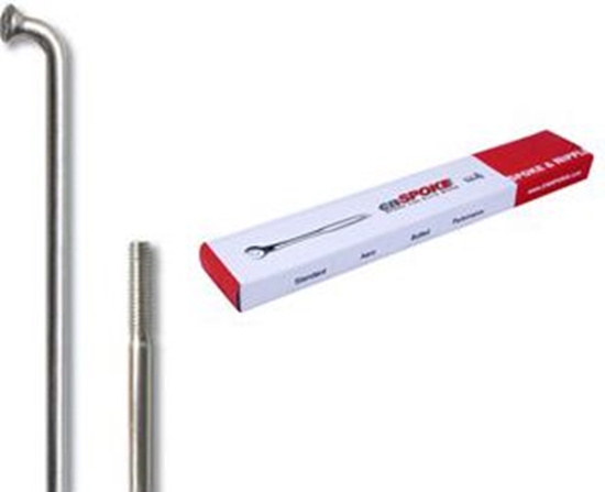 Picture of Cn Spoke Szprychy STD14 2.0-2.0-2.0 stal nierdzewna 290mm srebrne + nyple 144szt. (CN-STD290)
