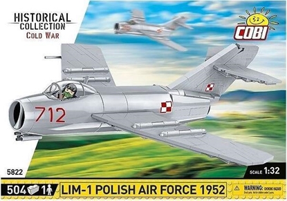 Picture of Cobi COBI 5822 Historical Collection Cold War Zimna Wojna Samolot myśliwski LIM-1 Polish Air Force 504 klocki