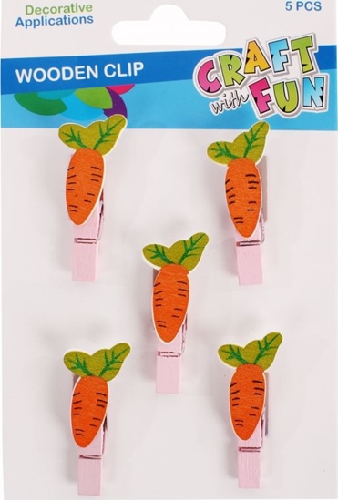 Picture of Craft with Fun OZDOBA DEK DREW SPINACZ MARCHEWKA 5SZT CF 12/144