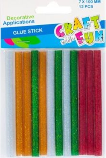 Picture of Craft with Fun Wkad klej do pistoletu brokatowy 7 mm 12S CF12/288