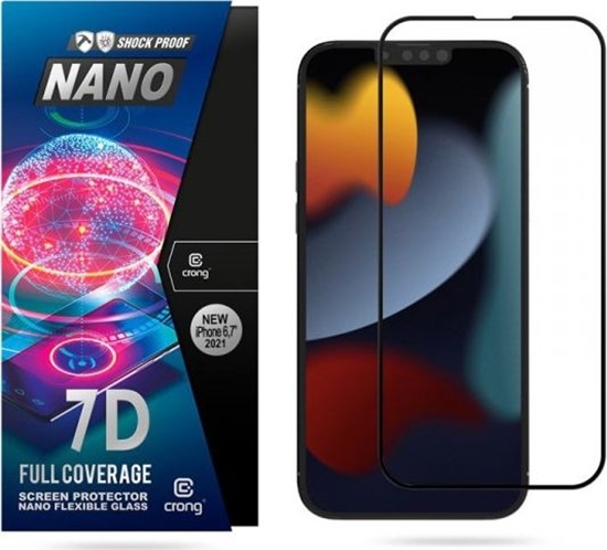 Picture of Crong Crong 7D Nano Flexible Glass - Niepkajce szko hybrydowe 9H na cay ekran iPhone 13 Pro Max