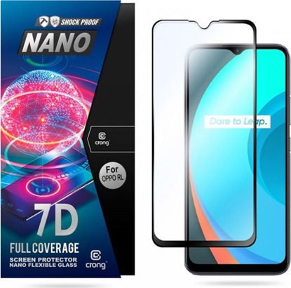 Attēls no Crong Crong 7D Nano Flexible Glass - Szko hybrydowe 9H na cay ekran OPPO realme C11