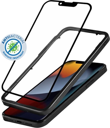Picture of Szkło ochronne Anti-Bacterial 3D Armour Glass iPhone 13 mini z ramką instalacyjną