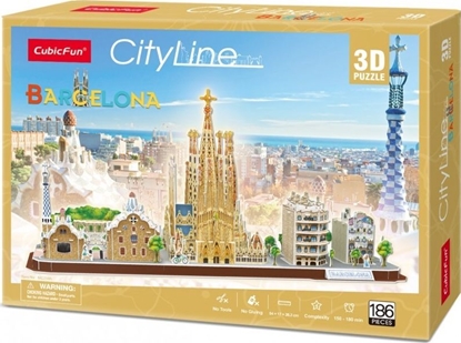 Изображение Cubicfun Puzzle 3D City Line Barcelona