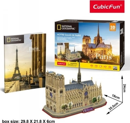 Attēls no Cubicfun PUZZLE 3D NATIONAL GEO NOTR DAME DE PARIS