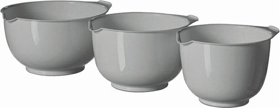 Picture of Curver Miski Kuchenne Jasno Szare do Mieszania Miksowania Zestaw 3 szt. 1,5/2/2,5 L
