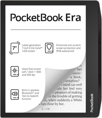 Attēls no E-Reader|POCKETBOOK|Era|7"|1264x1680|1xUSB-C|Bluetooth|Silver|PB700-U-16-WW