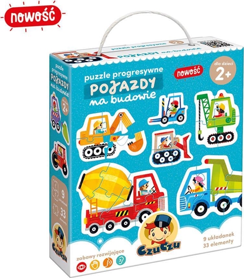 Picture of Czuczu Puzzle progresywne - Pojazdy na budowie