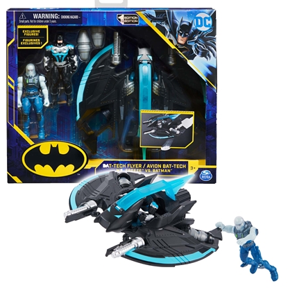 Picture of DC Comics Batman Bat-Tech Flyer with 4-inch Exclusive Mr. Freeze and Batman Action Figures