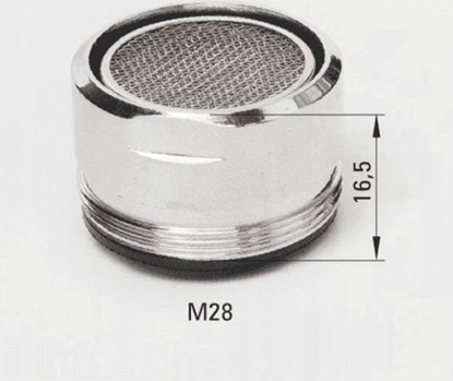 Attēls no Deante Basic aerator do baterii wannowych, gwint zewntrzny M28 chrom (XDW00PCZ2)