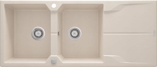 Изображение Zlewozmywak Deante Deante Andante  granitowy 2-komorowy z ociekaczem - be