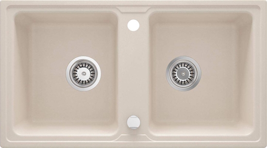 Picture of Zlewozmywak Deante Zorba Zlewozmywak 2-komorowy bez ociekacza - be