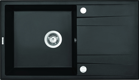 Изображение Zlewozmywak Deante ZLEW. ERIDAN GRAFITOWY METALIK GRANIT 1K Z/O 860x500x190 + SPACE SAVER