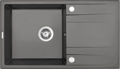 Изображение Zlewozmywak Deante .ERIDAN ANTRACYT METALIK GRANIT 1K Z/O 860X500X203 + SPACE SAVER