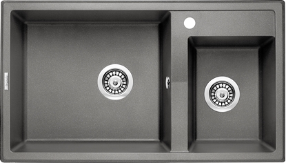 Изображение Zlewozmywak Deante .ERIDAN ANTRACYT METALIK GRANIT 2K 880X500X200 + SPACE SAVER