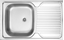 Picture of Zlewozmywak Deante Tango ZM5_311L Stal dekor, ociekacz po lewej stronie