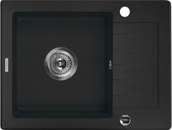 Изображение Zlewozmywak Deante  1-komorowy Zorba z krótkim ociekaczem 44 x 58cm grafitowy (ZQZ 211A)