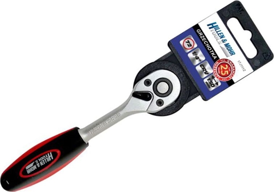 Изображение Dedra Grzechotka 1/4"", 72T, CRV 6140, prosta dwu-mater.uchwyt