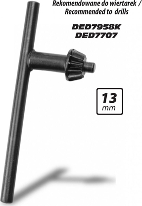 Attēls no Dedra Klucz do uchwytu wiertarskiego 13mm