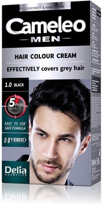 Picture of Delia Cosmetics Cameleo Men Hair Colour Cream farba do wosów 1.0 Black 30ml