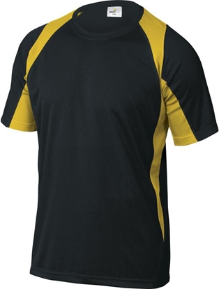 Attēls no Delta Plus T-Shirt poliester 160G szybkoschnący czarno-żółty L (BALINJGT)
