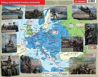 Изображение Demart Puzzle ramkowe - Polacy na frontach II wojny św.