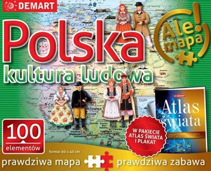 Picture of Demart Puzzle: Polska-kultura ludowa+atlas