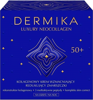 Изображение Dermika Luxury Neocollagen 50+ Kolagenowy krem wzmacniajcy do redukcji zmarszczek 50ml