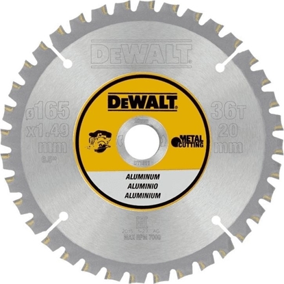 Изображение Dewalt pia tarczowa 165x20mm, 36 zbów aluminium (DT1911-QZ)