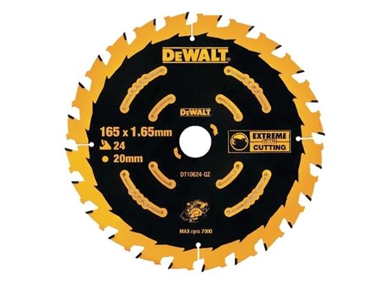 Picture of Dewalt Pia tarczowa do drewna 165x20mm 24z. - DT10300
