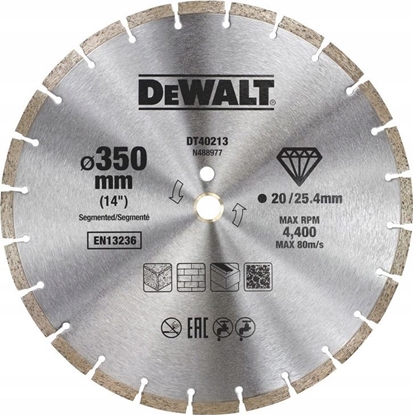 Picture of Dewalt tarcza diamentowa 350x25,4mm segmentowa (DT40213-QZ)