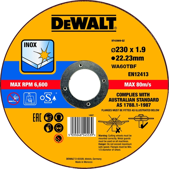 Picture of DeWalt DT43909-QZ Metall-Trennscheibe 230mm