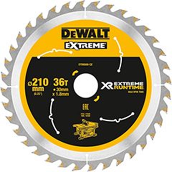 Picture of Dewalt Tarcza pilarskia do pilarki tarczowej 210mm 36 zbów (DT99566-QZ)