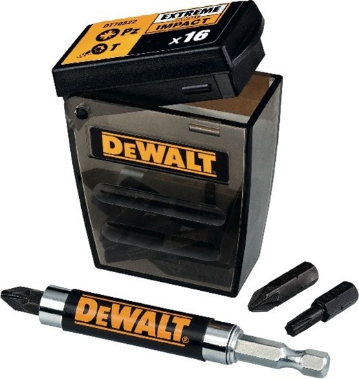 Изображение Dewalt zestaw kocówek udarowych 1/4" 16 szt. DT70522T-QZ
