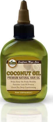Attēls no Difeel DIFEEL_Sunflower Mega Care Coconut Oil Premium Natural Hair Oil olejek do włosów zniszczonych i suchych Kokos 75ml