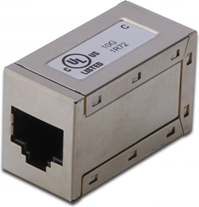 Изображение Digitus Adapter 2x gniazdo RJ45 ekranowane kat.6A DN-93905