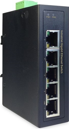 Attēls no Digitus 5 Port Gigabit Ethernet Netzwerk Switch,Industrial, Unmanaged