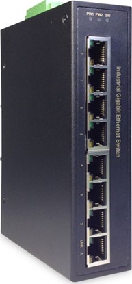 Изображение Digitus 8 port Gigabit Ethernet network switch, industrial, unmanaged