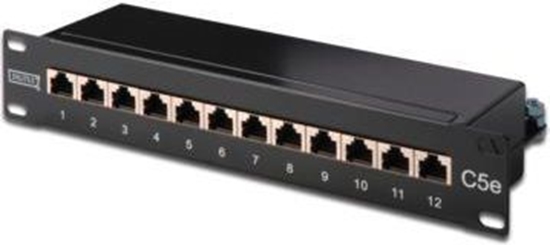 Picture of Digitus Patch panel 10" 1U 12x Rj-45 Kat.5e LSA (DN-91512S)