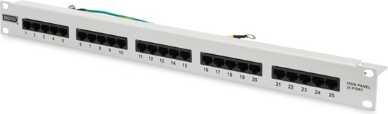 Изображение Digitus CAT 3 ISDN Patch Panel, unshielded, grey