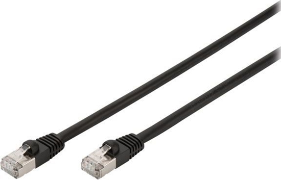 Picture of Digitus Assmann / Digitus CAT6 S-FTP Outd.Patchk.5m, SW CAT 6 S-FTP Outdoor Patch Cable, Cu, PE AWG 27/7, Length 5 m, black outer jacket color (DK-1644-050 / BL-OD)