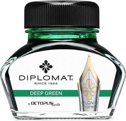 Attēls no Diplomat atrament Diplo Octopus 30 ml szklany ciemnozielony